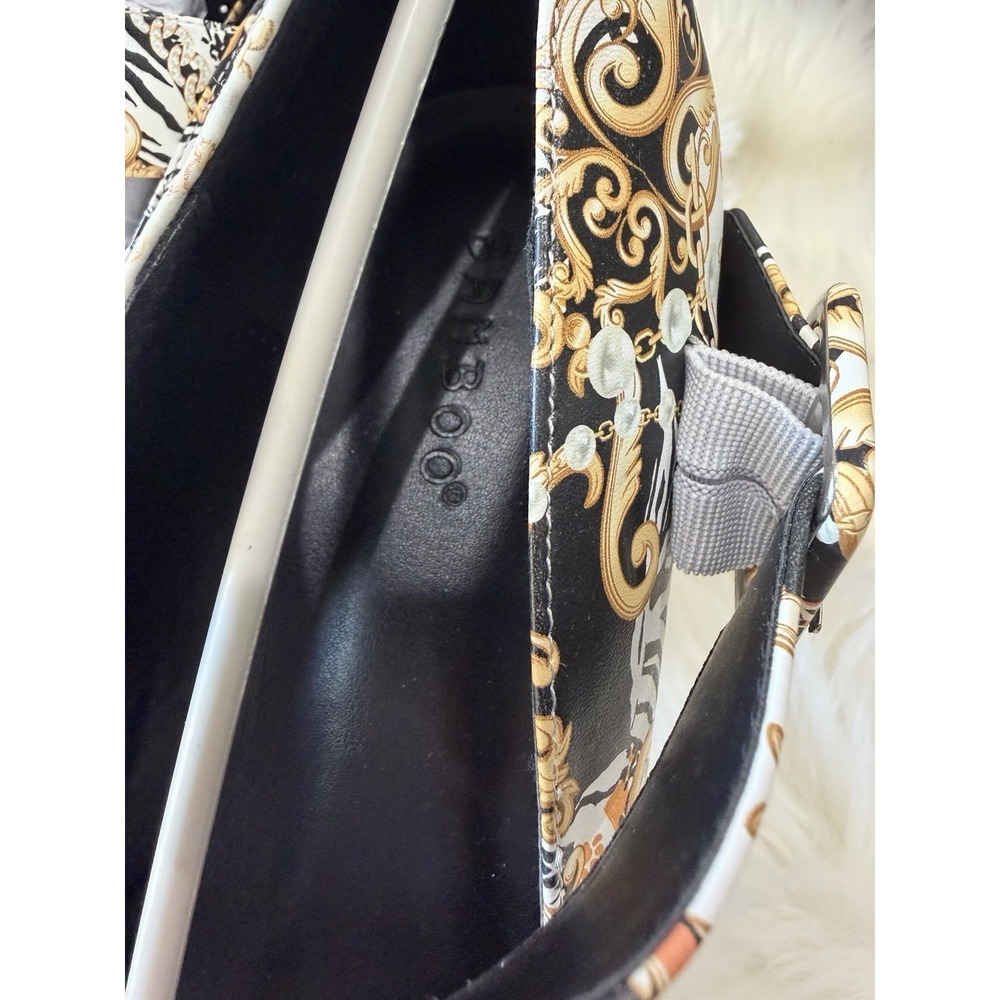 Bamboo‎ Size 8 Tiger Baroque Print Platform Block Heel Mary Jane Women's Shoes - Picture 7 of 11